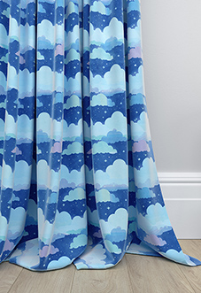 Cloudy Cosmos, Calm Blues - Made to Measure Curtains